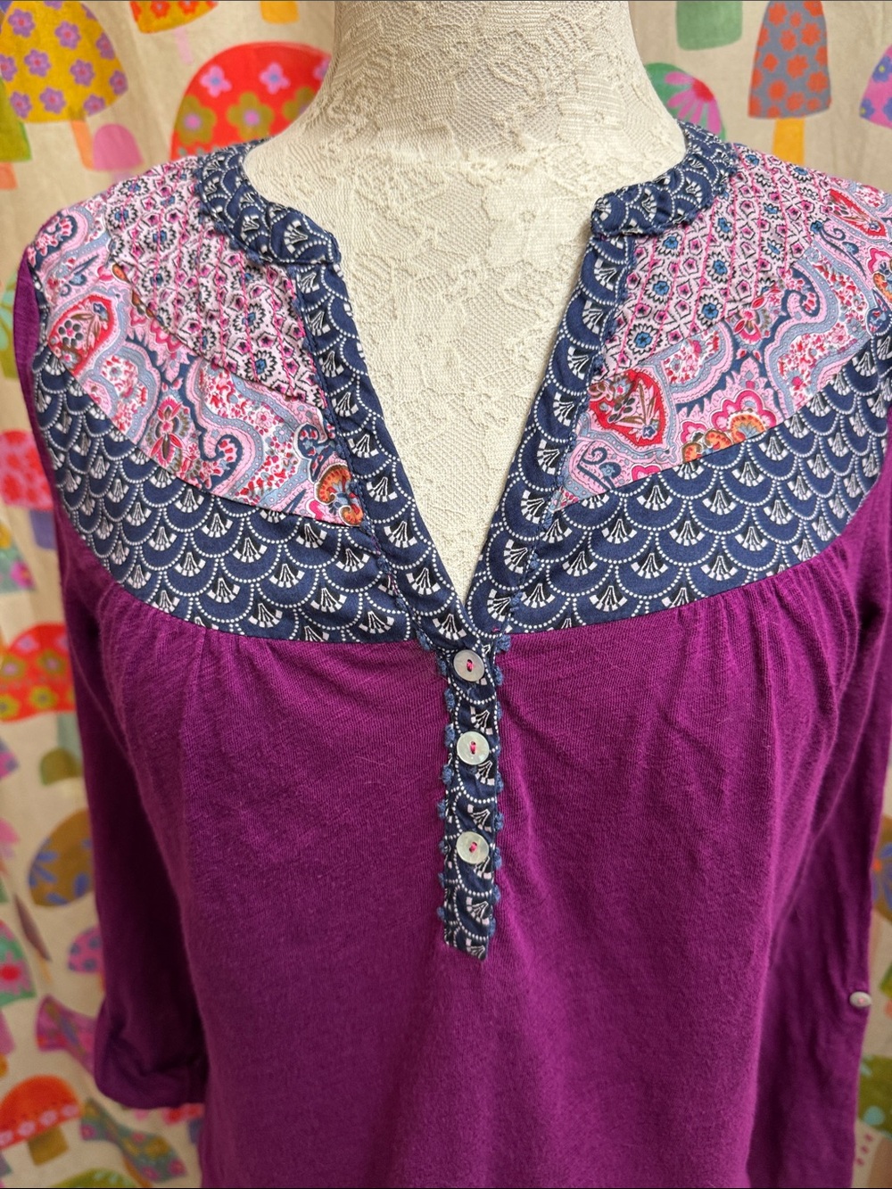 Akemi & Kin L/S Bohemian Shirt. Small - Picture 2 of 11